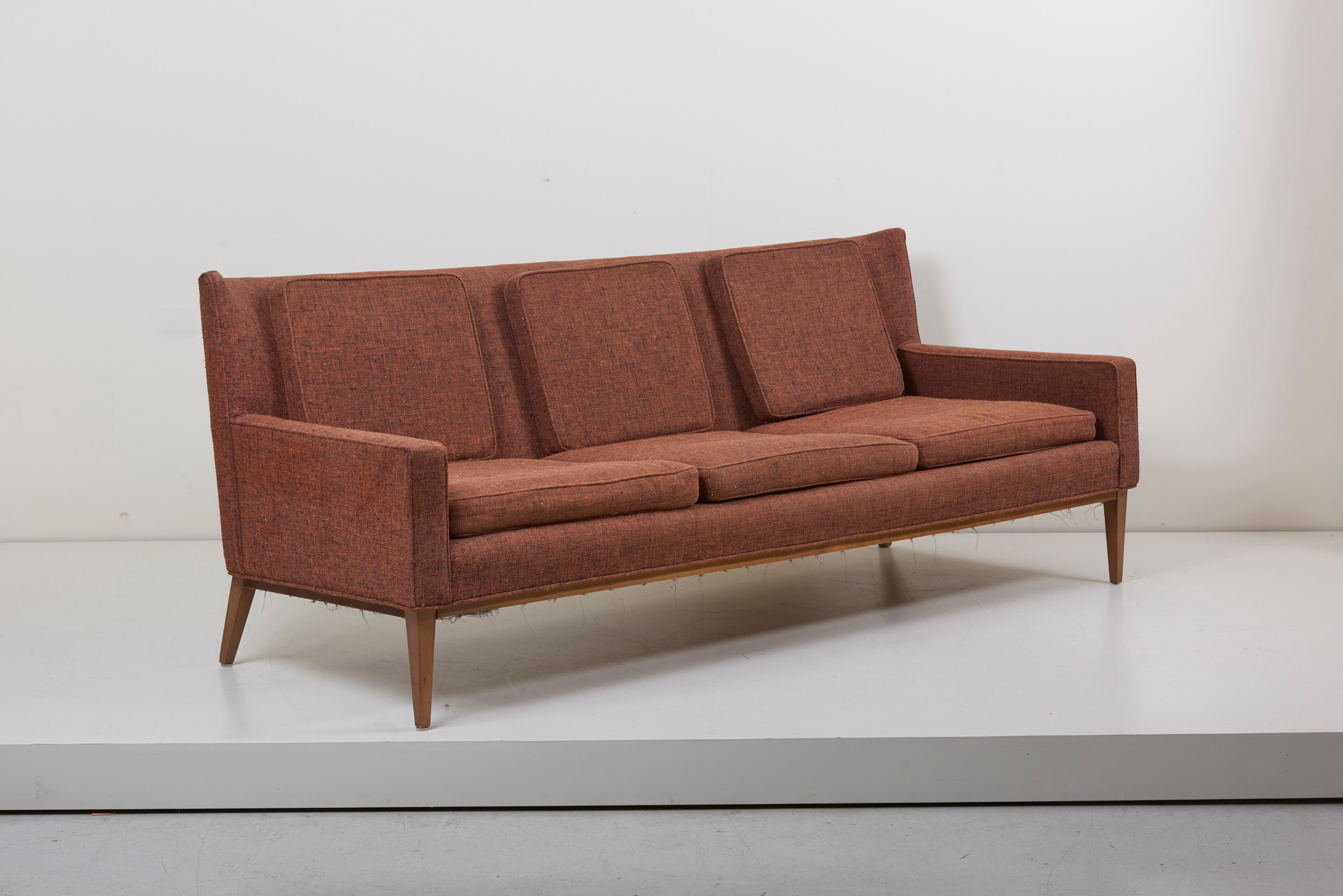 Mid-Century Modern 1307 Wingback Sofa by Paul McCobb for Directional 'Upholstery Needed', US, 1950s
