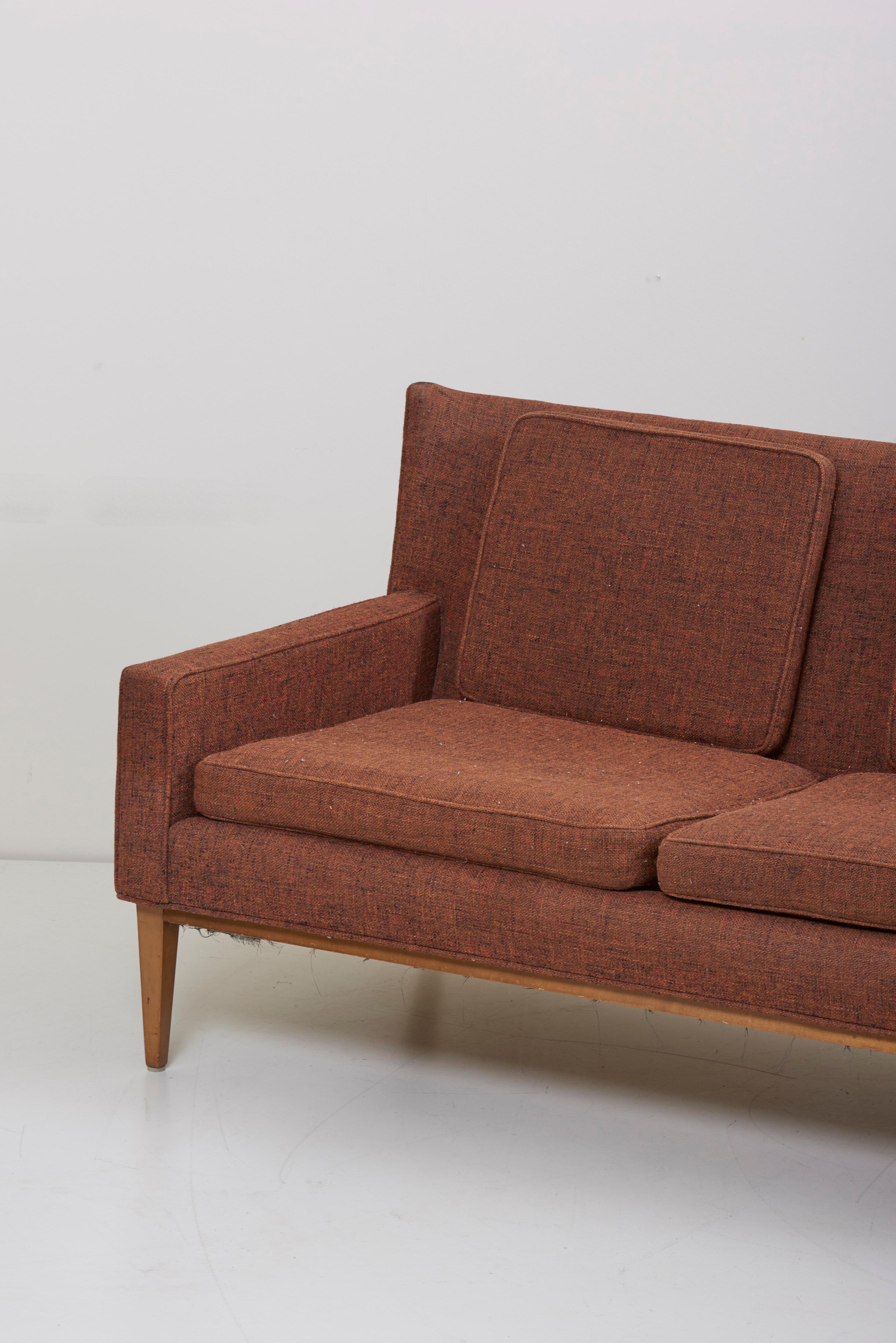 Fabric 1307 Wingback Sofa by Paul McCobb for Directional 'Upholstery Needed', US, 1950s