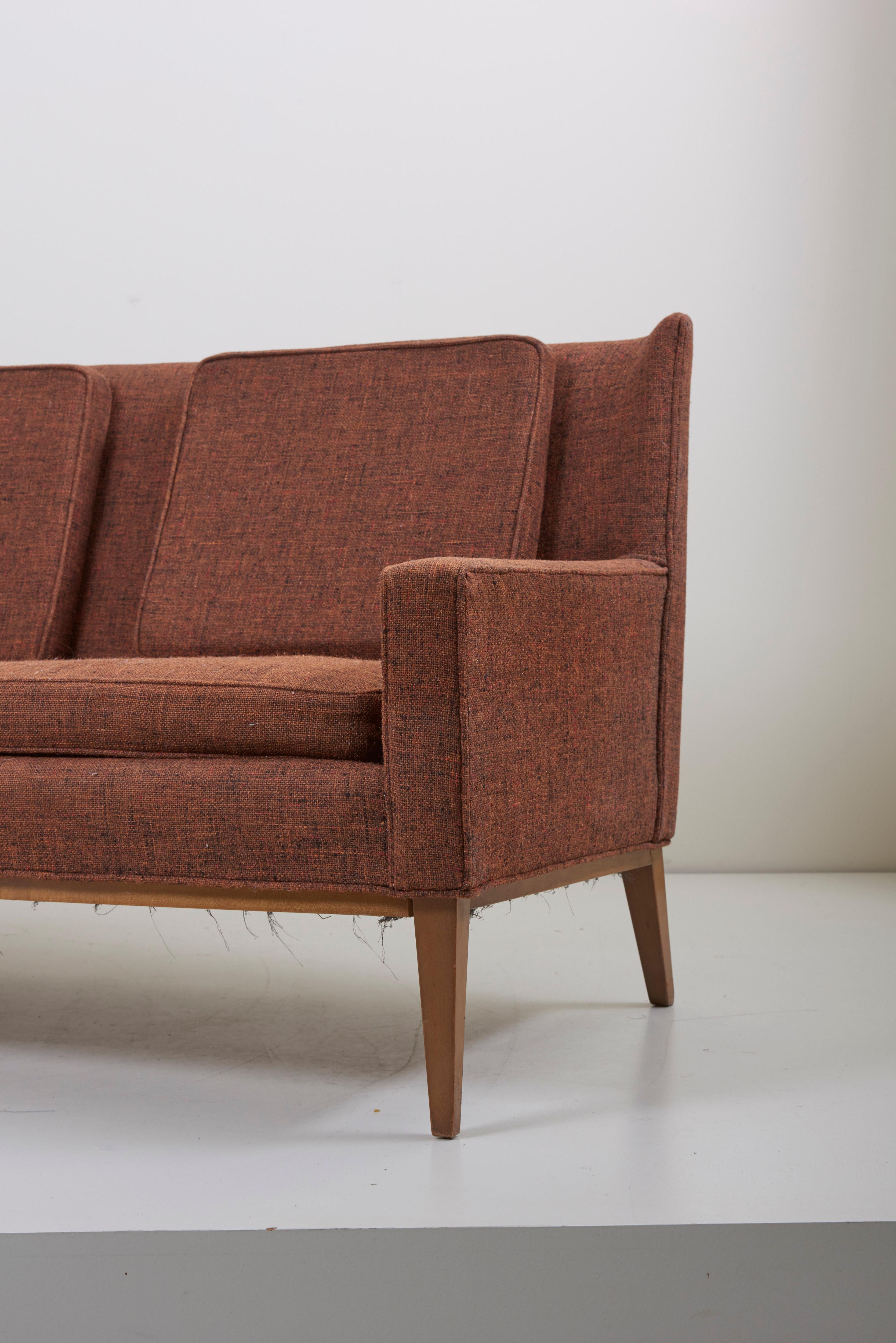1307 Wingback Sofa by Paul McCobb for Directional 'Upholstery Needed', US, 1950s 2