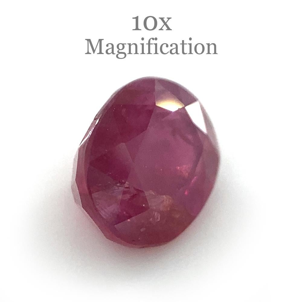 1.30ct Oval Red Ruby Unheated For Sale 5