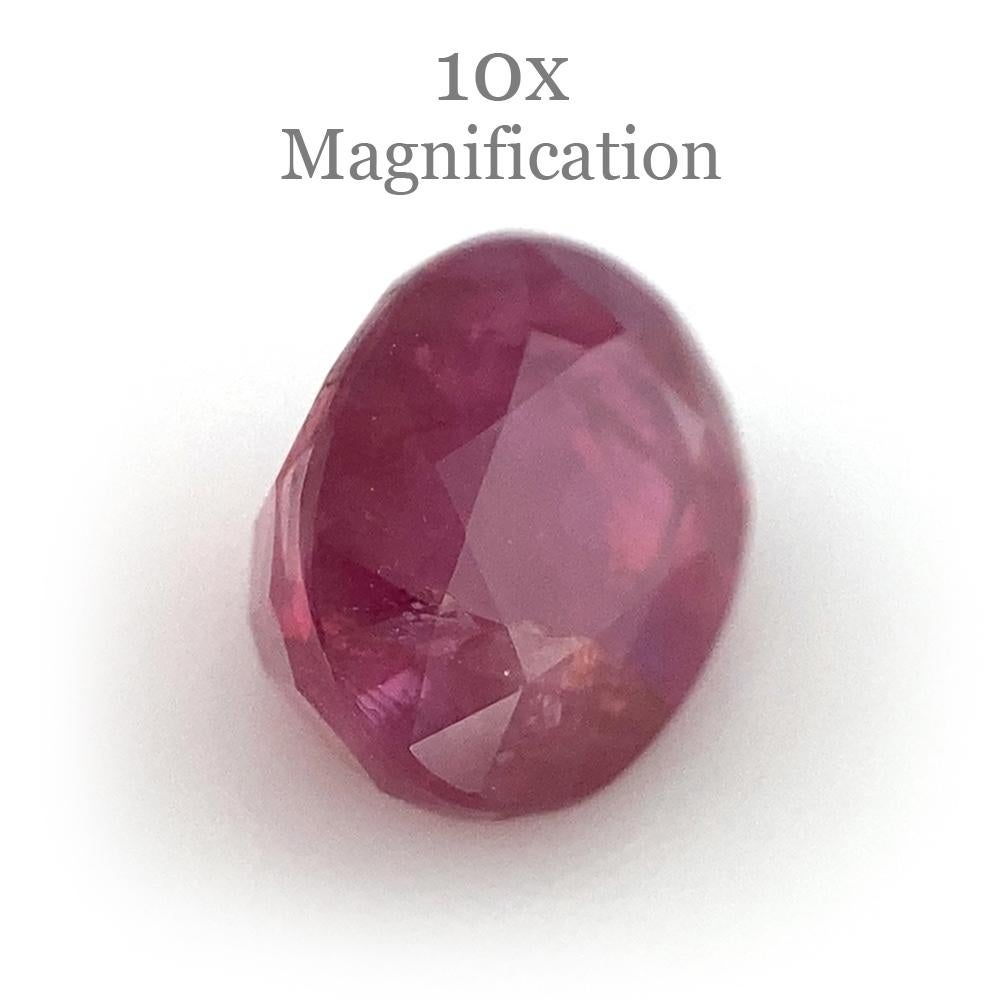 1.30ct Oval Red Ruby Unheated In New Condition For Sale In Toronto, Ontario