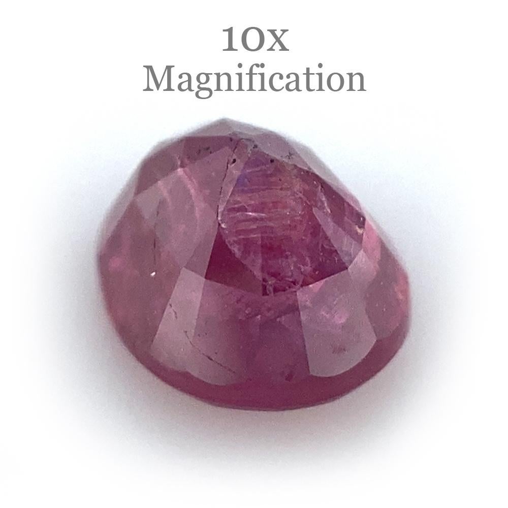 1.30ct Oval Red Ruby Unheated For Sale 3