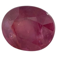 1.30ct Oval Red Ruby Unheated