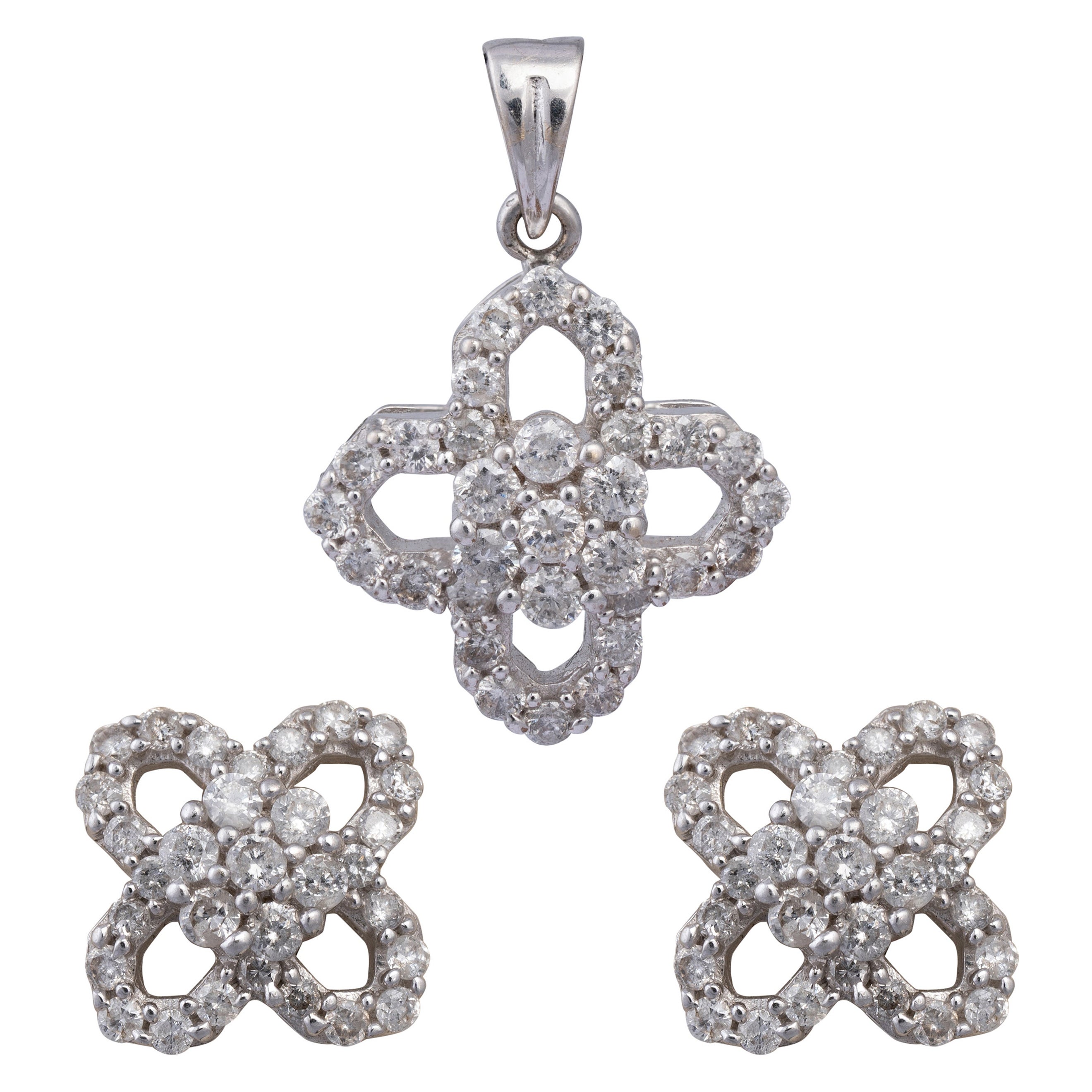 1.30cts Diamond gold Pendent Set