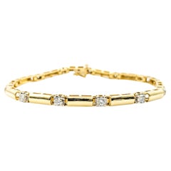 Bracciale 1,30ctw in oro giallo