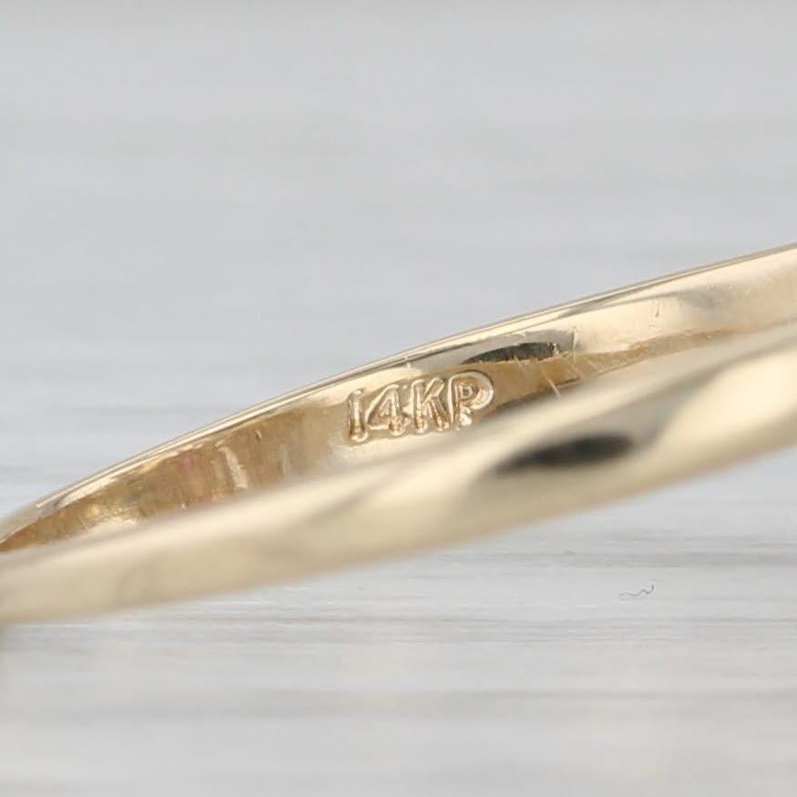 1.30ctw Diamond Ruby Cluster Butterfly Ring 14k Yellow Gold Size 7.5 Cocktail en vente 2