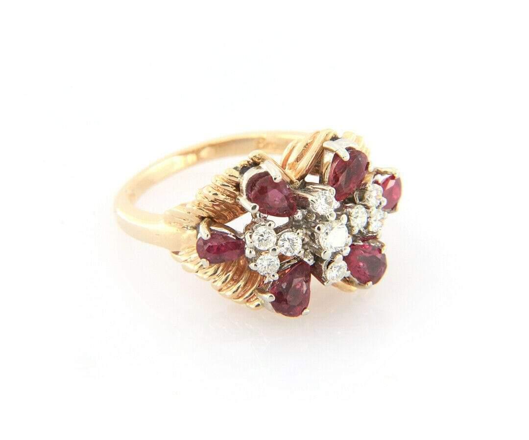 1.30ctw Ruby and 0.37ctw Diamond Ring in 14K

Ruby and Diamond Ring
14K Yellow Gold
Rubies Carat Weight: Approx. 1.30ctw
Diamonds Carat Weight: Approx. 0.37ctw
Ring Size: 6.50 (US)
Weight: Approx. 8.50 Grams
Stamped: 14K

Condition:
Offered for your