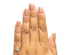 1.31 Carat Edwardian Diamond 18 Karat Yellow Gold Engagement Ring
