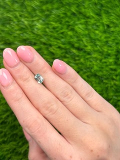 1.31 Carat Emerald-Cut Natural Aqua Blue Bi-Color Tourmaline Loose Gemstone