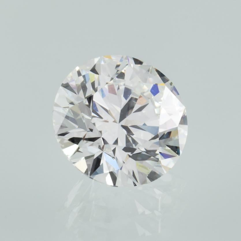 Moderne Diamant taille ronde brillant de 1,31 carat non serti F / VS2 certifié GIA en vente