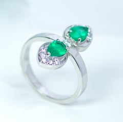 1.31 Carat Natural Emerald Ring