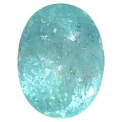 1.31 Carat Neon Blue Natural Paraiba Tourmaline Oval Cut Loose Gemstone for Ring