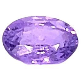 1.31 Carat Oval cut Purple Sapphire For Sale