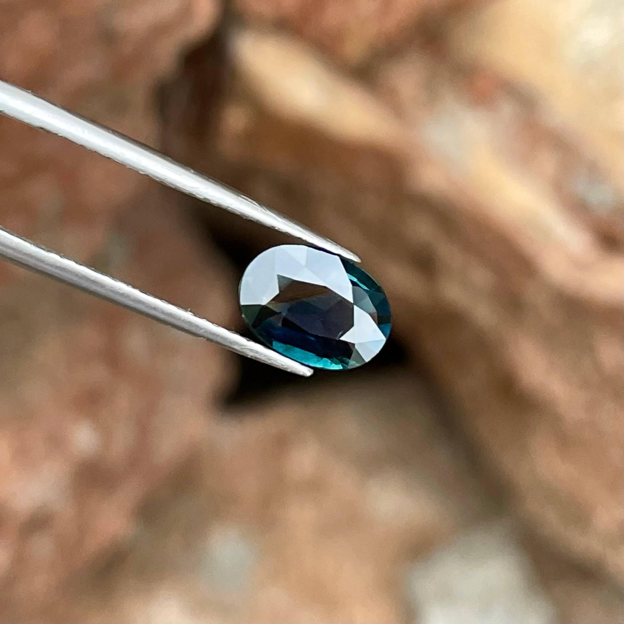 1,31 quilates zafiro azul suelto talla oval piedra preciosa natural de mozambique Corte oval en venta