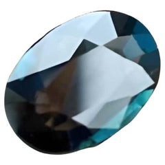 1,31 Karat blauer loser Saphir Stein Ovalschliff natürlich Mosambiks Edelstein