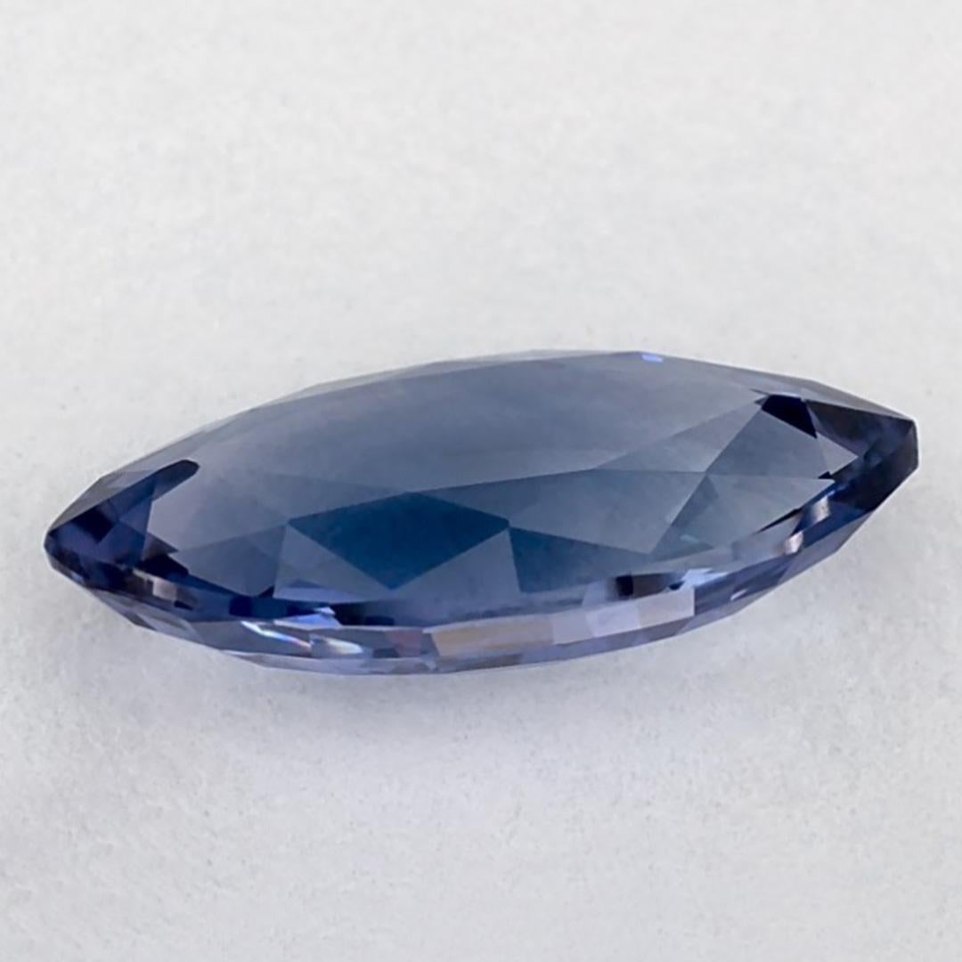 1.31 Ct Blue Sapphire Marquise Loose Gemstone In New Condition For Sale In Fort Lee, NJ