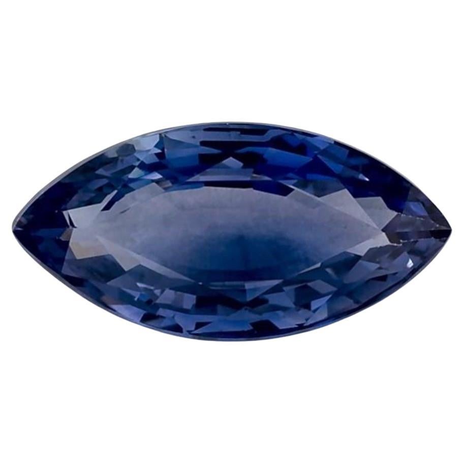 1.31 Ct Blue Sapphire Marquise Loose Gemstone For Sale
