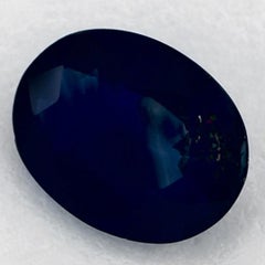 1.31 Karat Blauer Saphir Oval Loser Edelstein
