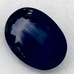 1.31 Karat Blauer Saphir Oval Loser Edelstein