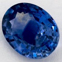 1.31 Karat Blauer Saphir Oval Loser Edelstein