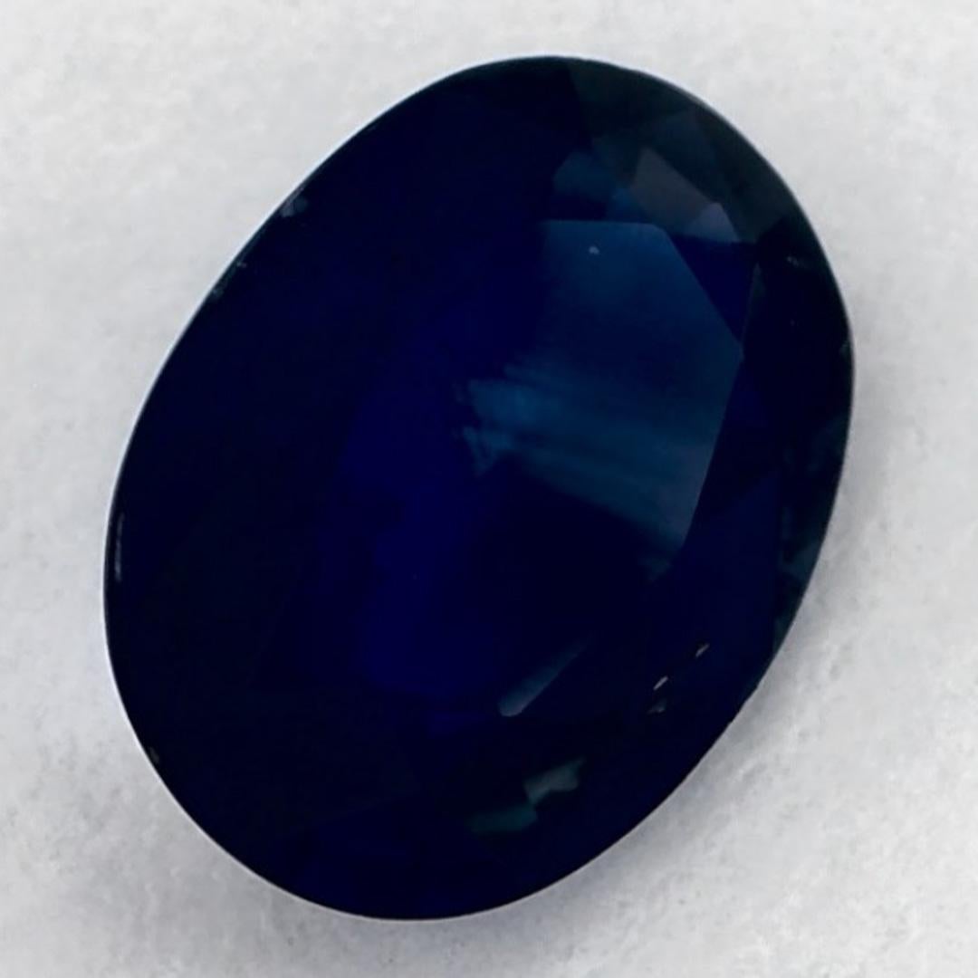 1.31 carati di zaffiro blu ovale sfuso In condizioni Nuovo in vendita a Fort Lee, NJ