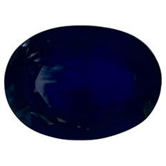 1.31 Karat Blauer Saphir Oval Loser Edelstein