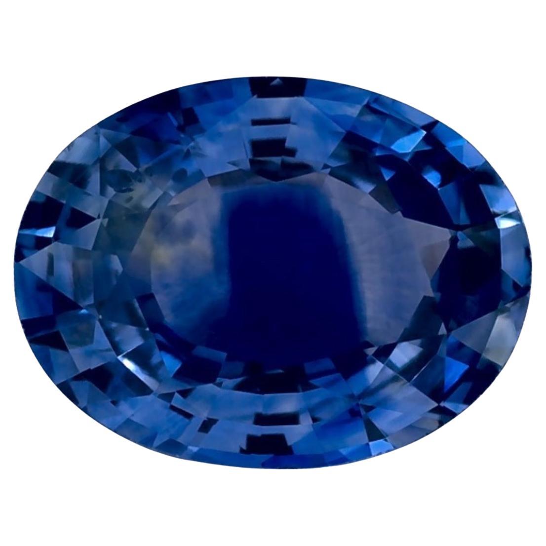 1.31 Ct Blue Sapphire Oval Loose Gemstone For Sale