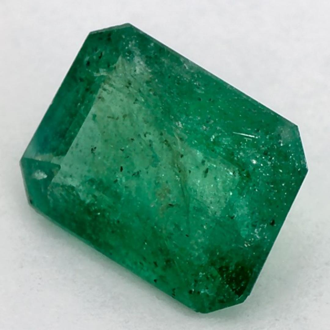 Octagon Cut 1.31 Ct Emerald Octagon Loose Gemstone For Sale