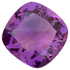13.10 Carat Natural Loose Amethyst Flower Cut Gem For Necklace Jewellery 