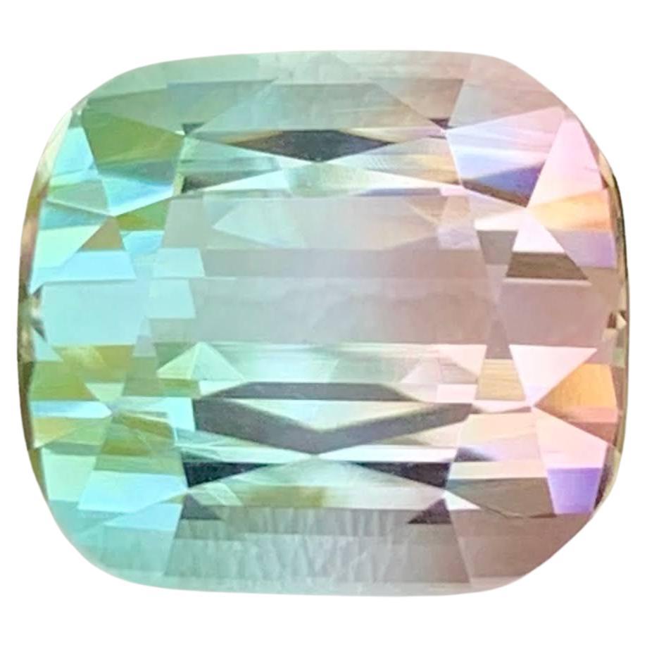 13.10 Carat Natural Loose Bi Color Watermelon Tourmaline Cushion Cut Afghan Gem