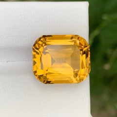 13.10 Carat Natural Loose Golden Citrine Cushion Cut Brazilian Jewelry Gemstone