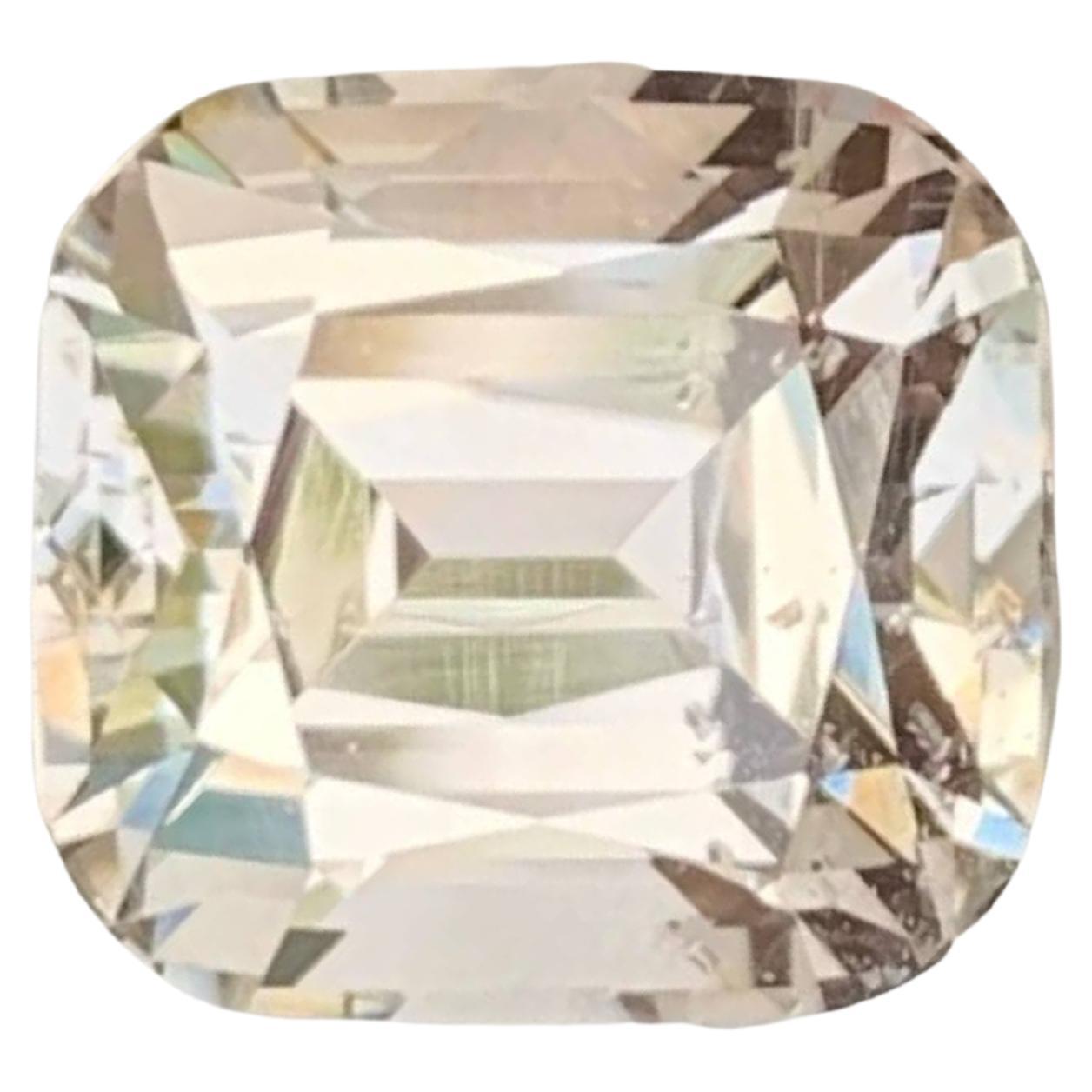13.10 Carat Natural Loose Light Gold Topaz Stone Cushion Cut Pakistani Gemstone