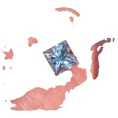 13,13Kt Aquamarin, natürlicher Edelstein, Prinzessschliff, 12,8x12,8x11,6mm, Madagaskar