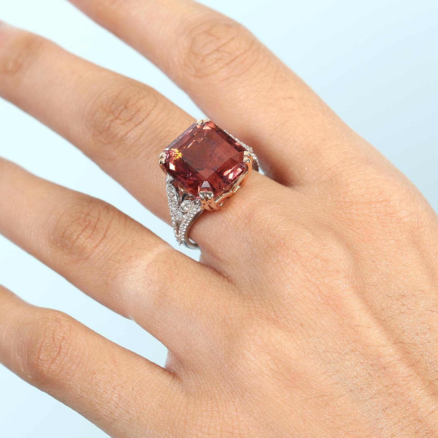 18KT:6.333g,D:0.49ct, Tour:13.18ct, US-7