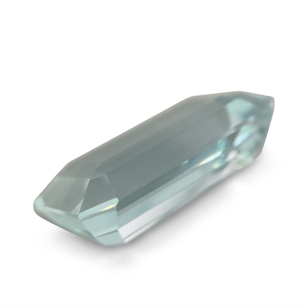 13,18 Karat Aquamarin im Smaragdschliff im Angebot 9