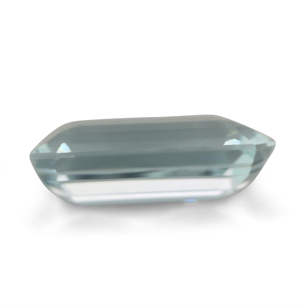 13,18 Karat Aquamarin im Smaragdschliff im Angebot 11