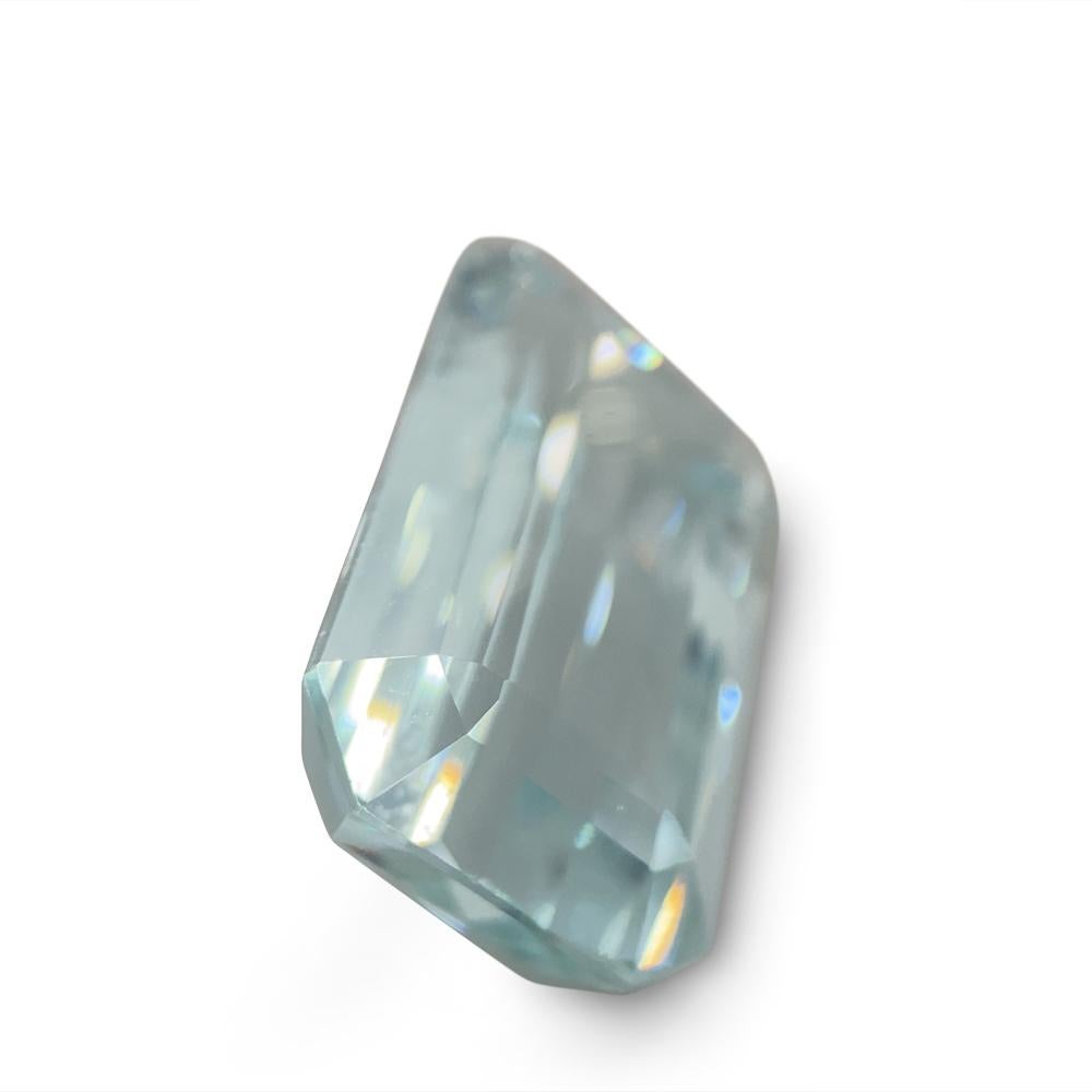 13,18 Karat Aquamarin im Smaragdschliff im Angebot 13