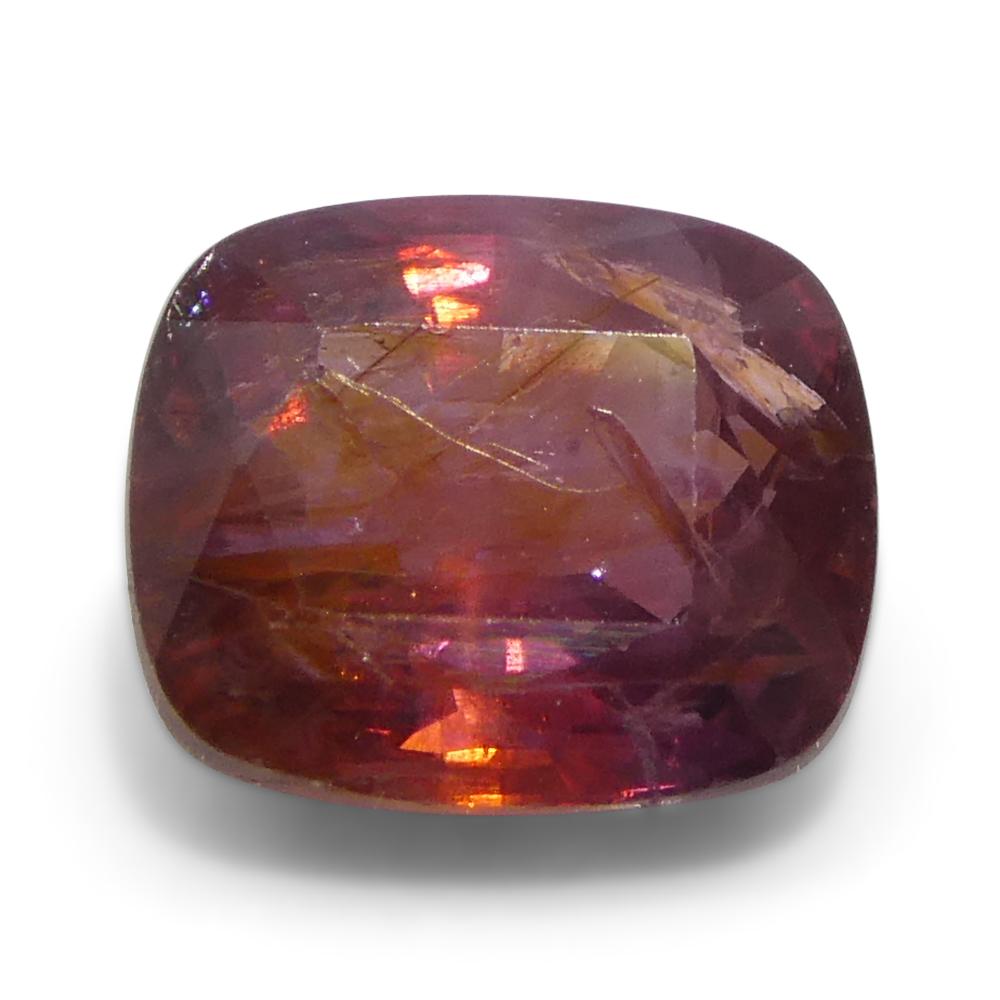 Zafiro rojo naranja de 1,31 ct de Tanzania en venta 3