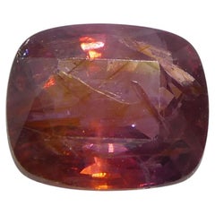1.31ct Cushion Orangy Red Sapphire from Tanzania