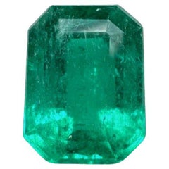 1,31ct Feiner Muzo Grüner Smaragd Schliff Kolumbianischer Edelstein 8x6 Echter Mai Geburtsstein