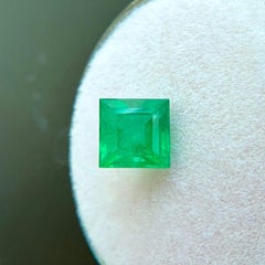 1.31ct Natural Emerald Rare Vivid Green Square Princess Cut 6x6mm Loose Gemstone