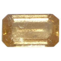 1.31ct Octagonal/Emerald Cut Orange Sapphire from Tanzania (Saphir orange taillé en émeraude)