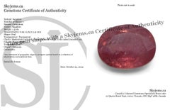 1.31ct Oval Orangy-Pink Padparadscha Sapphire from Tanzania