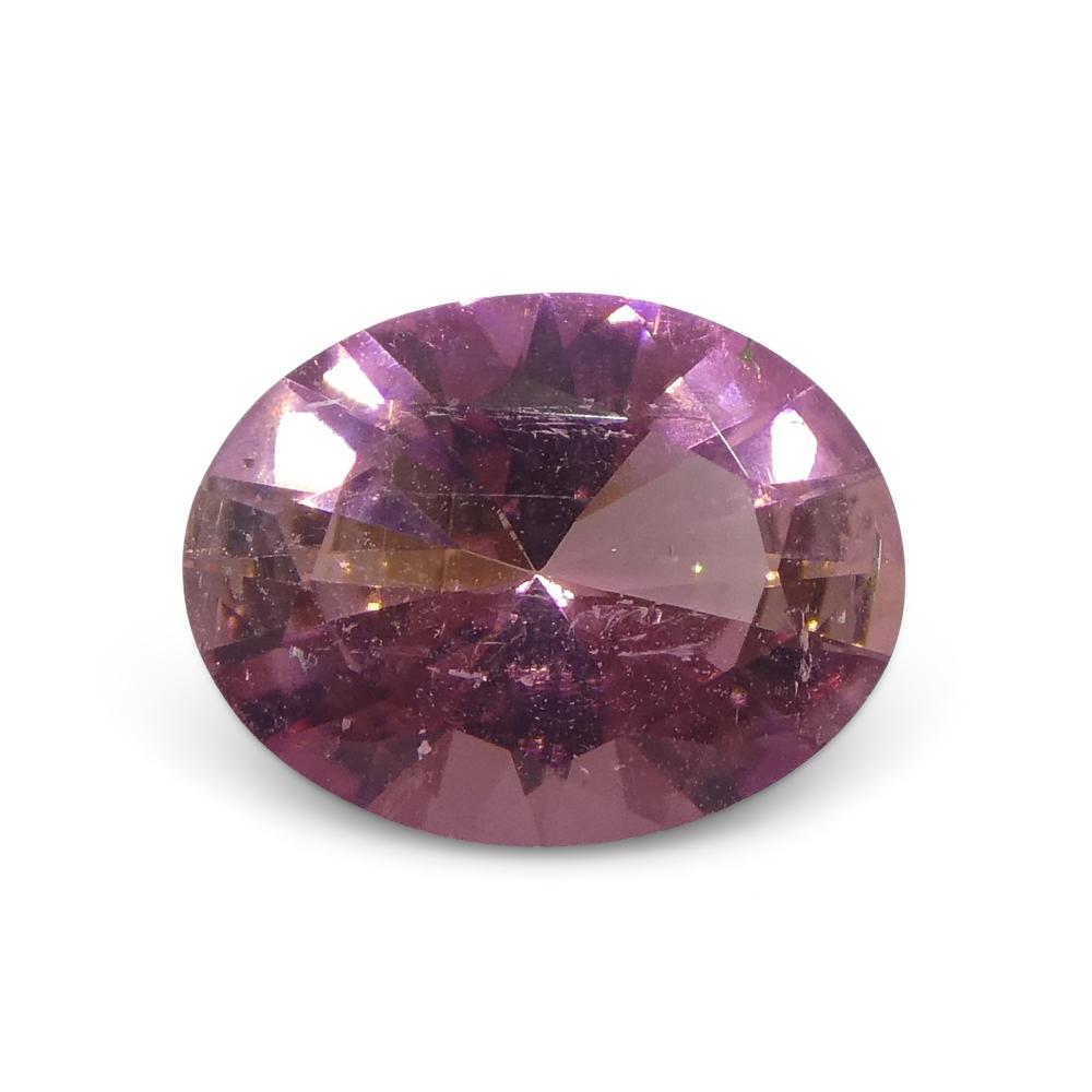 1.31ct Oval Pink Tourmaline from Brazil For Sale 6