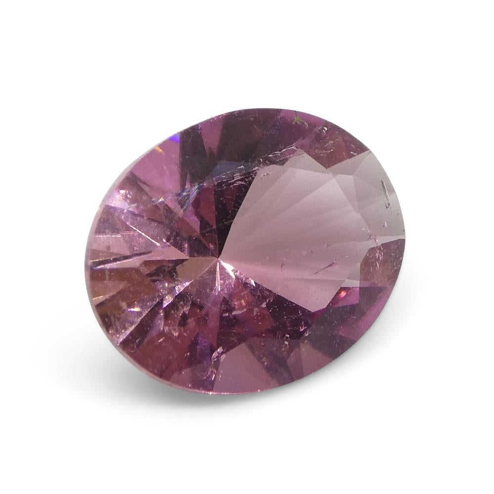 1.31ct Oval Pink Tourmaline from Brazil For Sale 7