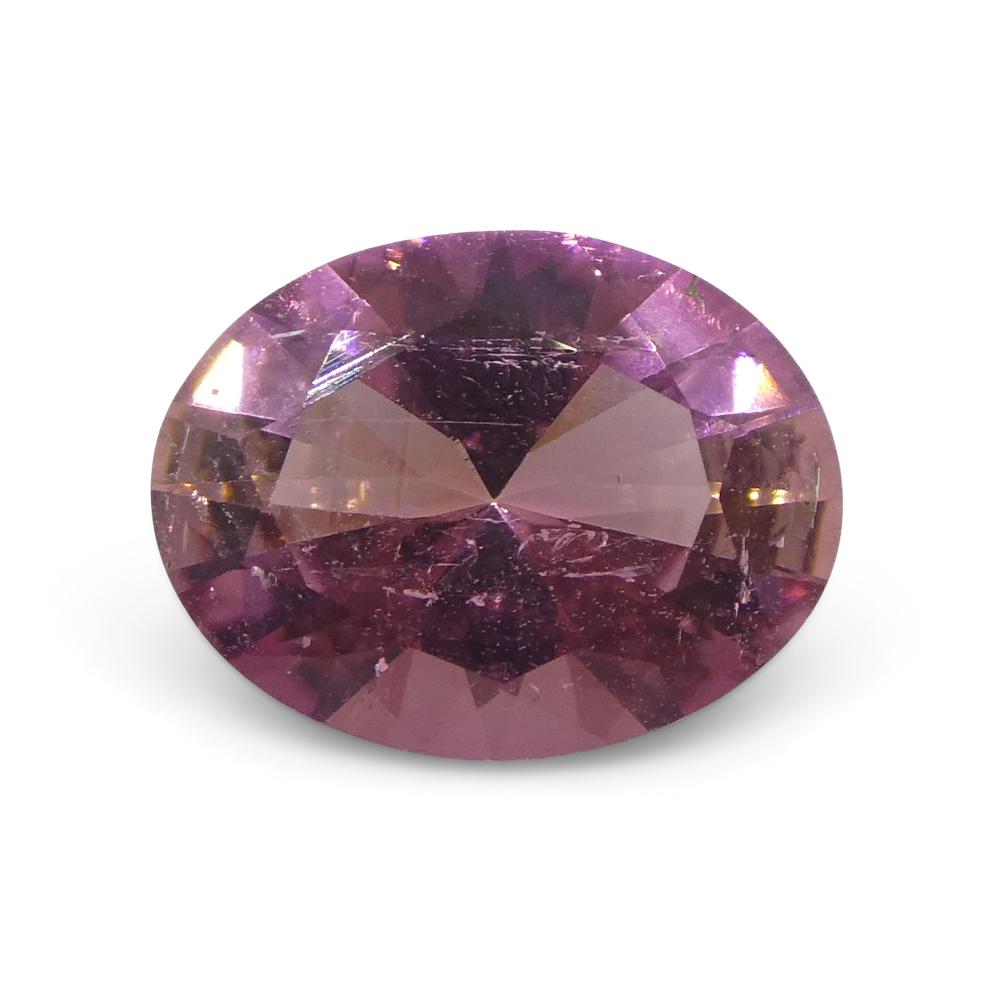 1.31ct Oval Pink Tourmaline from Brazil For Sale 3
