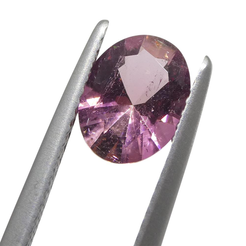 1.31ct Oval Pink Tourmaline from Brazil For Sale 4
