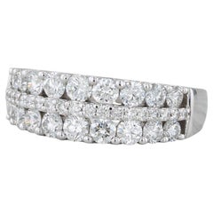 1,31 Karat Diamantring 14k Weißgold Größe 8 Hochzeit Jahrestag-Ring