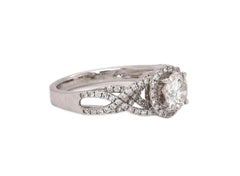 1.31ctw Round Diamond Woven Engagement Ring in 14K