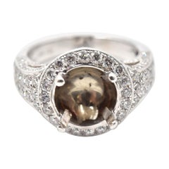 1.32 Carat Diamond 18 Karat White Gold Semi-Mount Engagement Ring 1.32 Carat Diamond 18 Karat White Gold Semi-Mount Engagement Ring